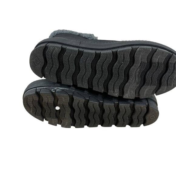 Sperry NWOB Juneau Lace Up Black Winter Boots STS86817 Size 5.5 Waterproof Suede - Picture 8 of 8